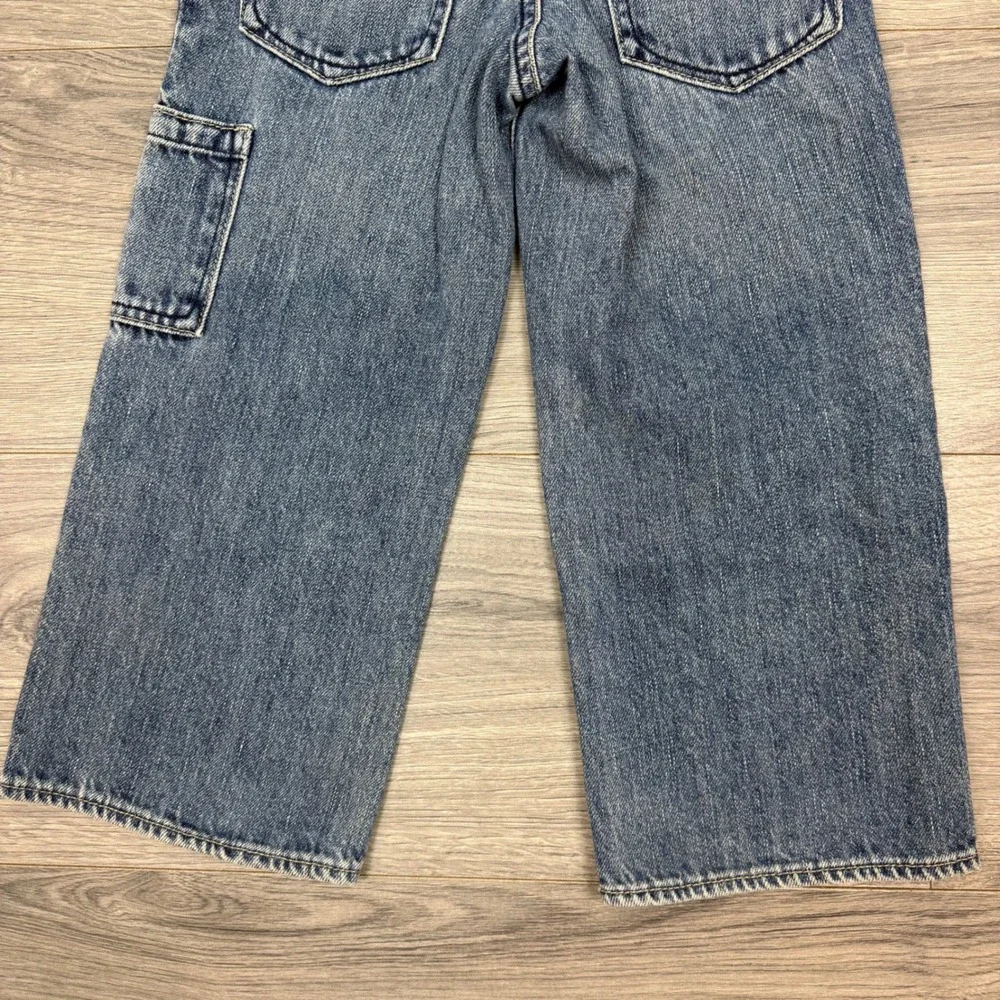 Vintage GAP‎ Toddler 4Y Denim Jeans Fall 07 Patched Knees Blue Cotton Workwear